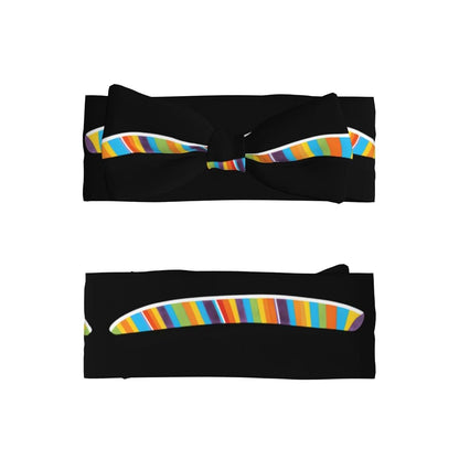 GGNKDL Colorful Caterpillar Printing Baby Bow Headband (photo 2)
