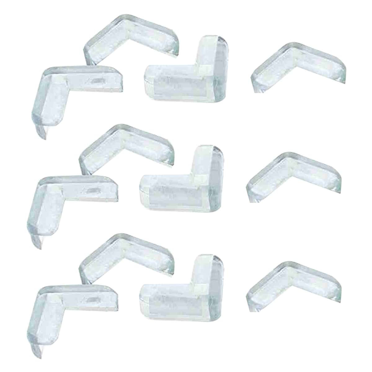 Bloepum 12 Pieces Clear Safety Soft Plastic Table Desk Corner Guard Protector