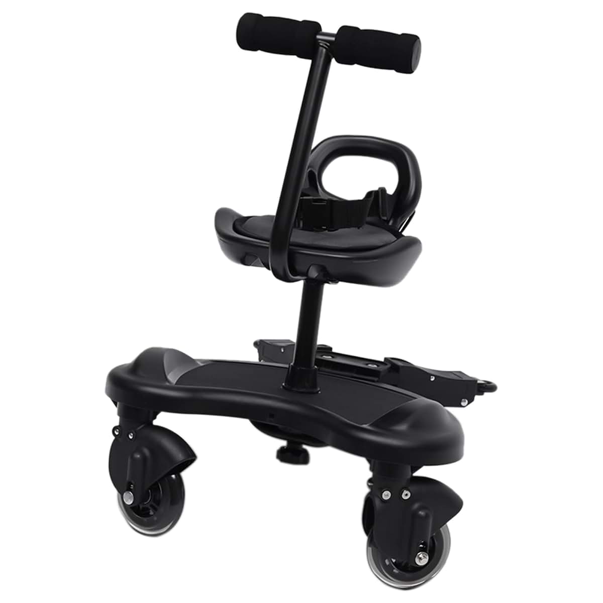 Universal Stroller Board with Removable Seat and Pedal, Standing/Sitting Rider for Toddlers up to 55 lbs