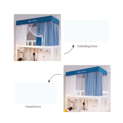 JBJIABAIHUO Student Shading Mosquito Net Multi Function Easy Install Single Door Color Matching Double Layer Polyester (photo 4)
