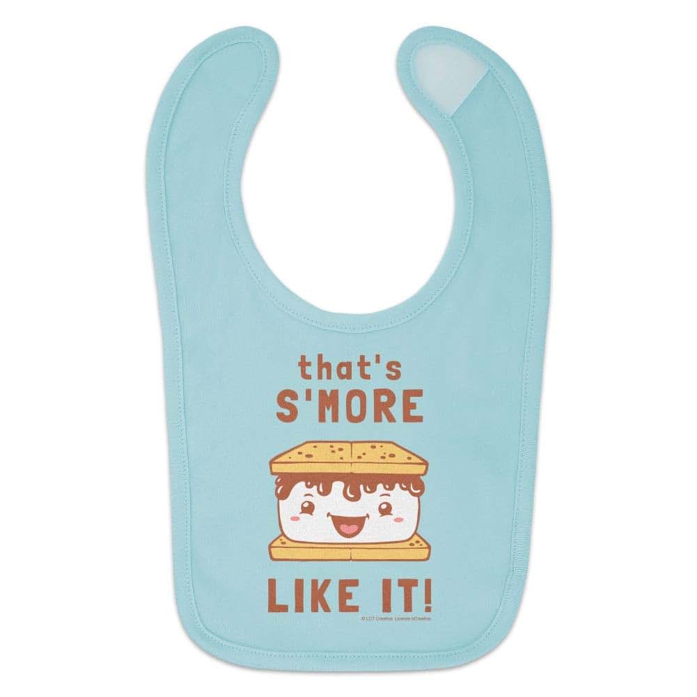That's S'More Like It Funny Humor Baby Bib | 100% Cotton Knit