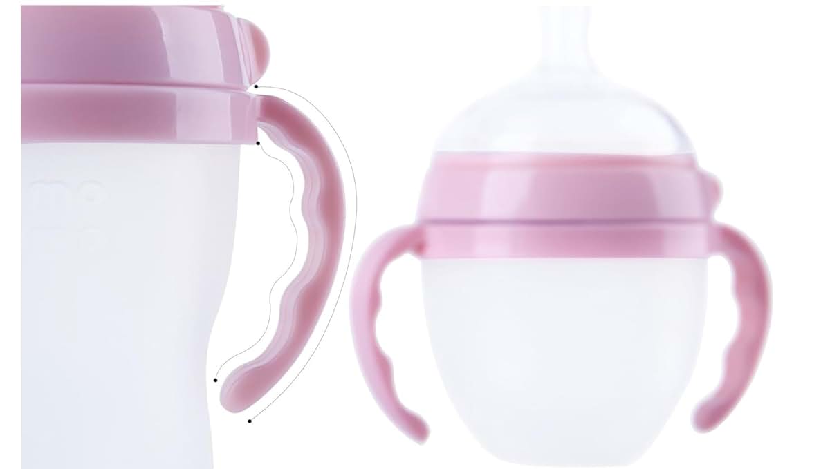 KFZJQSLW Compatible Baby Bottle Handle for Comotomo Bottles, Pink (photo 3)