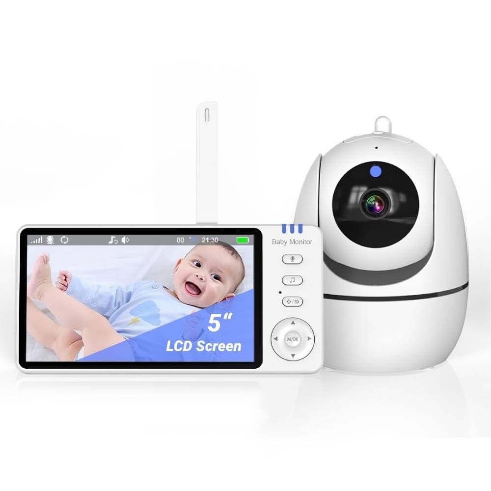 Tianwide 5 Inch HD Baby Camera Monitor with Night Vision
