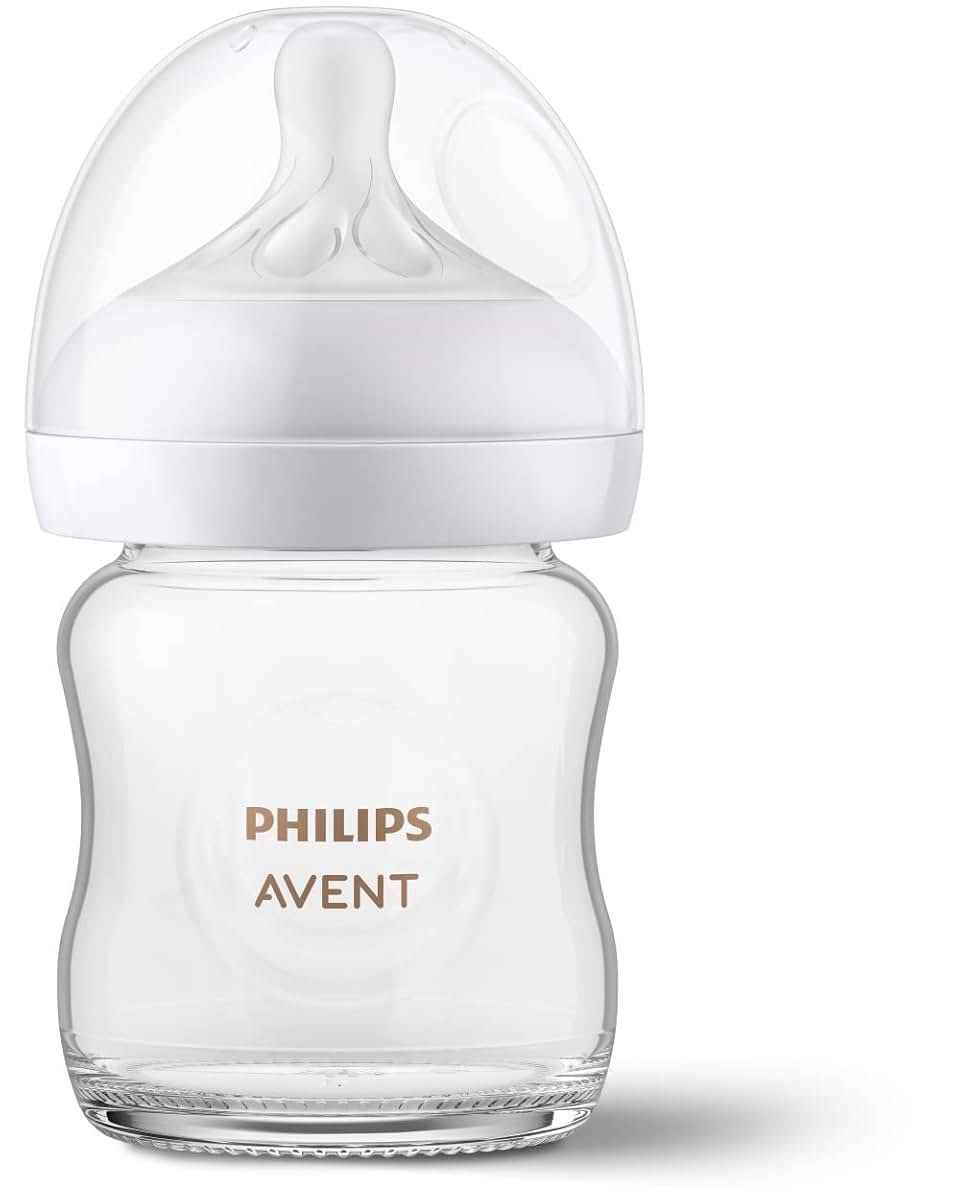 Philips Avent Natural Glass Baby Bottle, Slow Flow, 4 oz (photo 4)