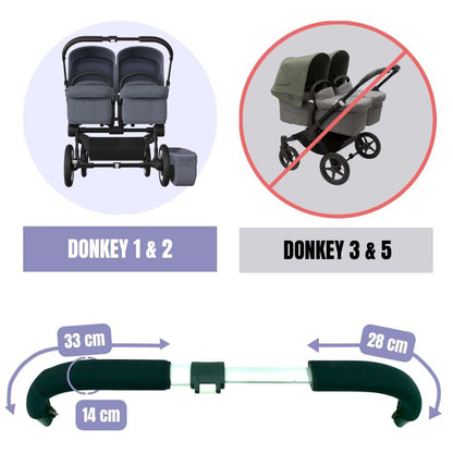 PROTEC TIF | Neoprene Fitted Cover Compatible with Bugaboo Donkey Carry Handle (Does not Replace The Rubber) (photo 3)