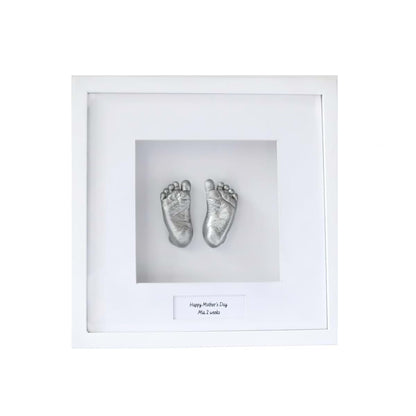 Happy Stages Baby Keepsake Hand Casting Kit With Custom Shadow Box Frame