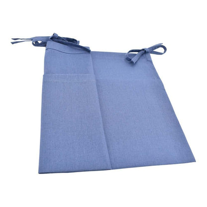 YeeMan Linen Baby Bedside Hanging Storage Bag, Blue