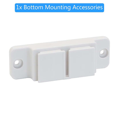 BETERTEK Retractable Mesh Baby Gate Replacement Parts Kit, White, Wall Mount Hardware