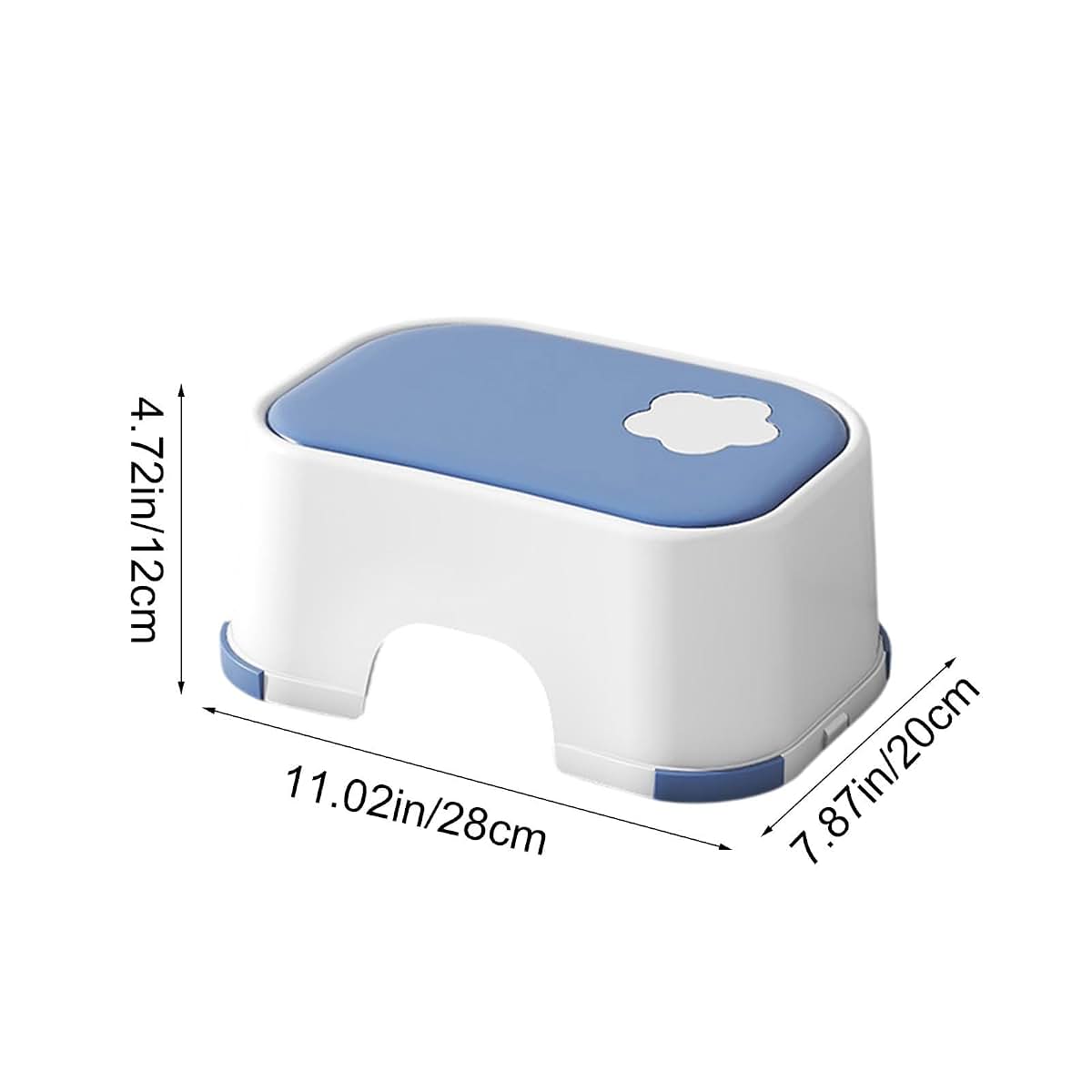 Lovskoo Thickened Plastic Mini Bath Step Stool for Home Portable Sitting Stool (photo 2)
