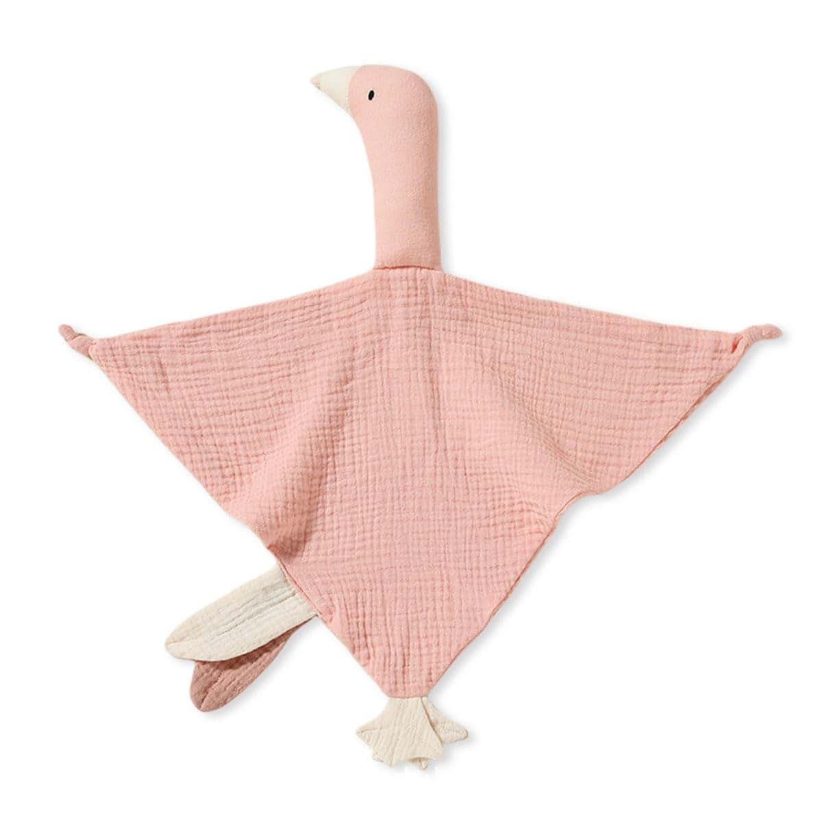 Winsation Goose Lovey Muslin Cotton Baby Blanket, Soft Breathable Lovies for Babies, Muslin Fabric for Comfortable