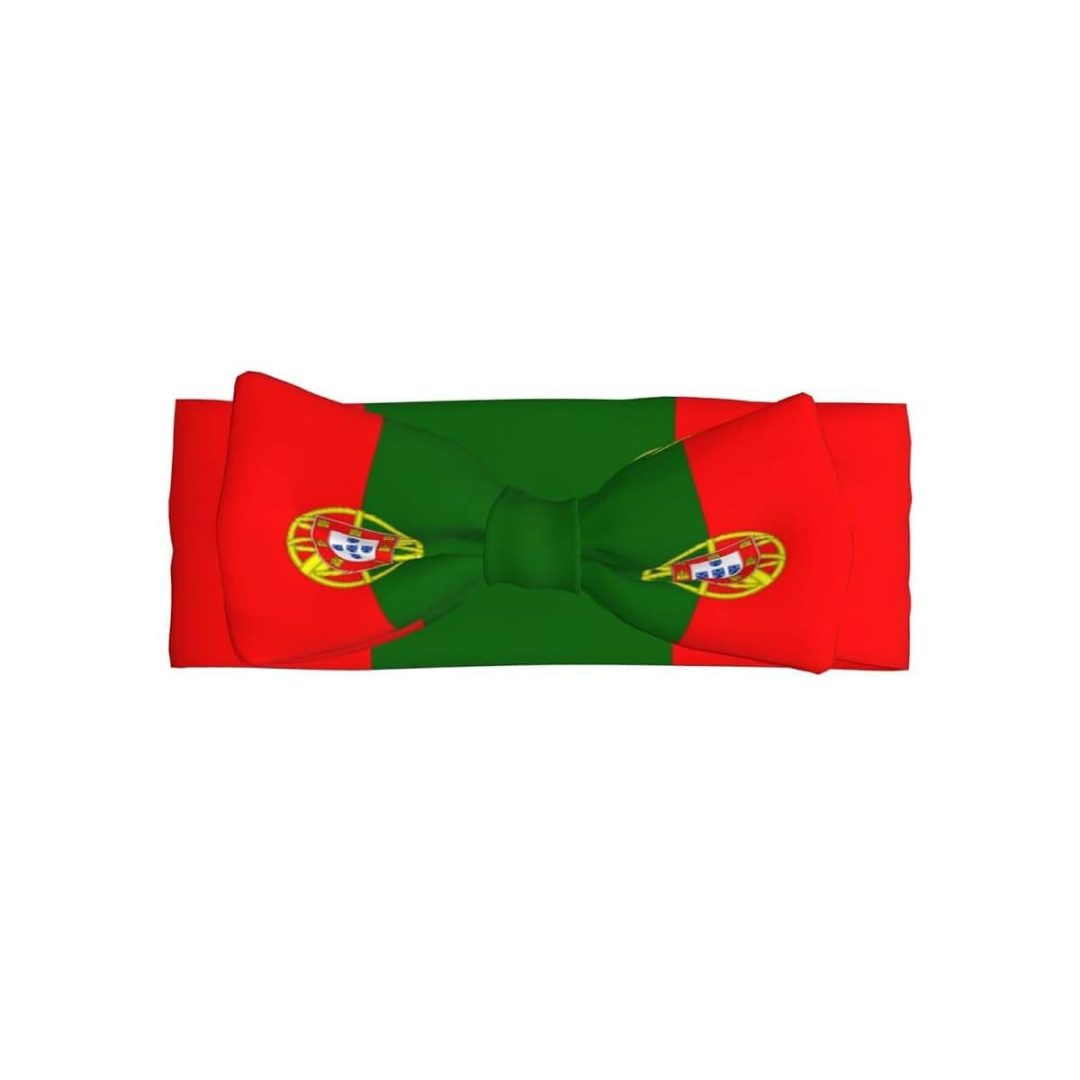 HYTTER Portuguese Flag Printed Bow Headband for Infants