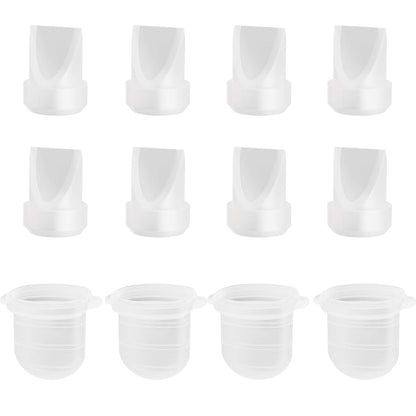 Zhouyiyian 12PCS M6 Replacement Parts for Momcozy Pump, 8 Duckbill Valves 4 Diaphragms
