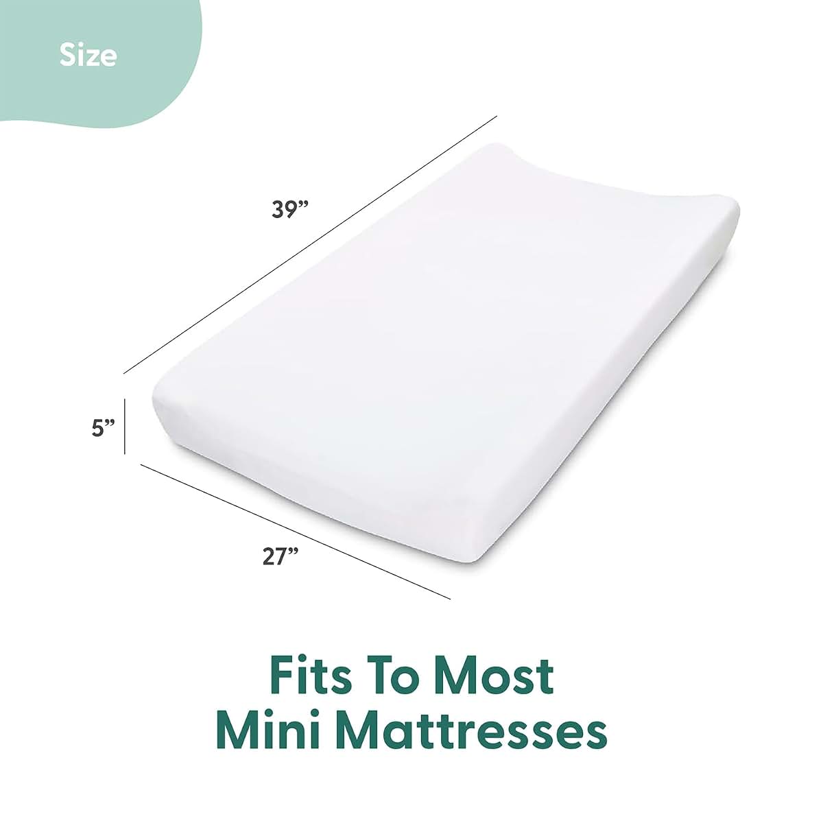 The Peanutshell 3-Pack Fitted Playard Sheets, Green Safari Mini Crib Sheets for Standard Playard Mattresses