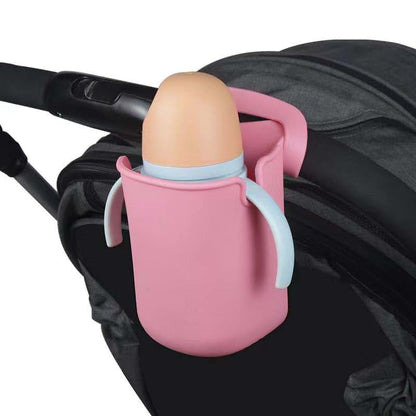 Nocessary Silicone Stroller Cup Holder, Universal Adjustable Drink Holder, Green