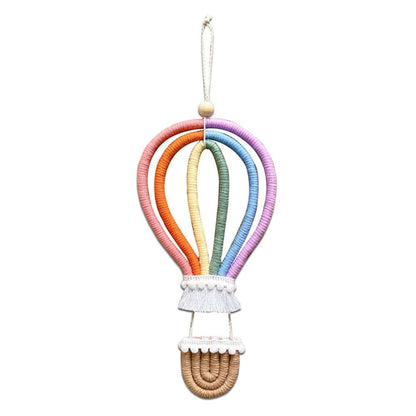 Boho Rainbow Macrame Wall Hanging Decor for Nursery and Kids Room