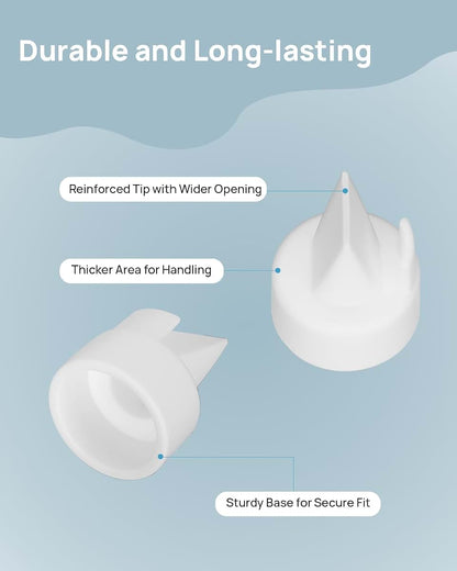 BACAYZZL Pump Parts Compatible with Spectra S1, S2, 9 Plus, 10 Duckbill Valves and 4 Silicone Membranes