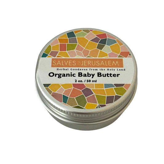 SALVES OF JERUSALEM Organic Baby Butter Natural for Sensitive Skin | Soothes | Safe for Newborns | Infused with Organic