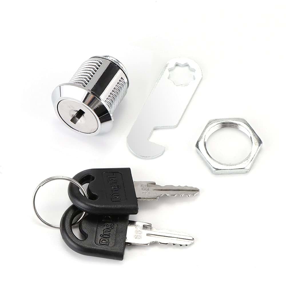 DubMag Security Cam Lock With Keys For Furniture And Cabinets
