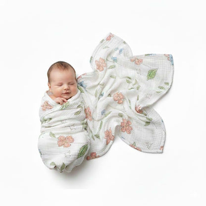 Moonybaby Organic Cotton Swaddle Blanket for Newborn and Toddlers