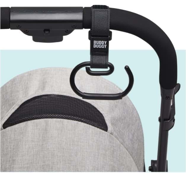 Buddyduggy Nonslip Stroller Hook For Diaper Bags And Shopping