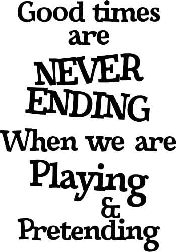 BabyOneStop Wall Art Vinyl Decal - Good Times Are Never Ending Quote - 33" x 23"