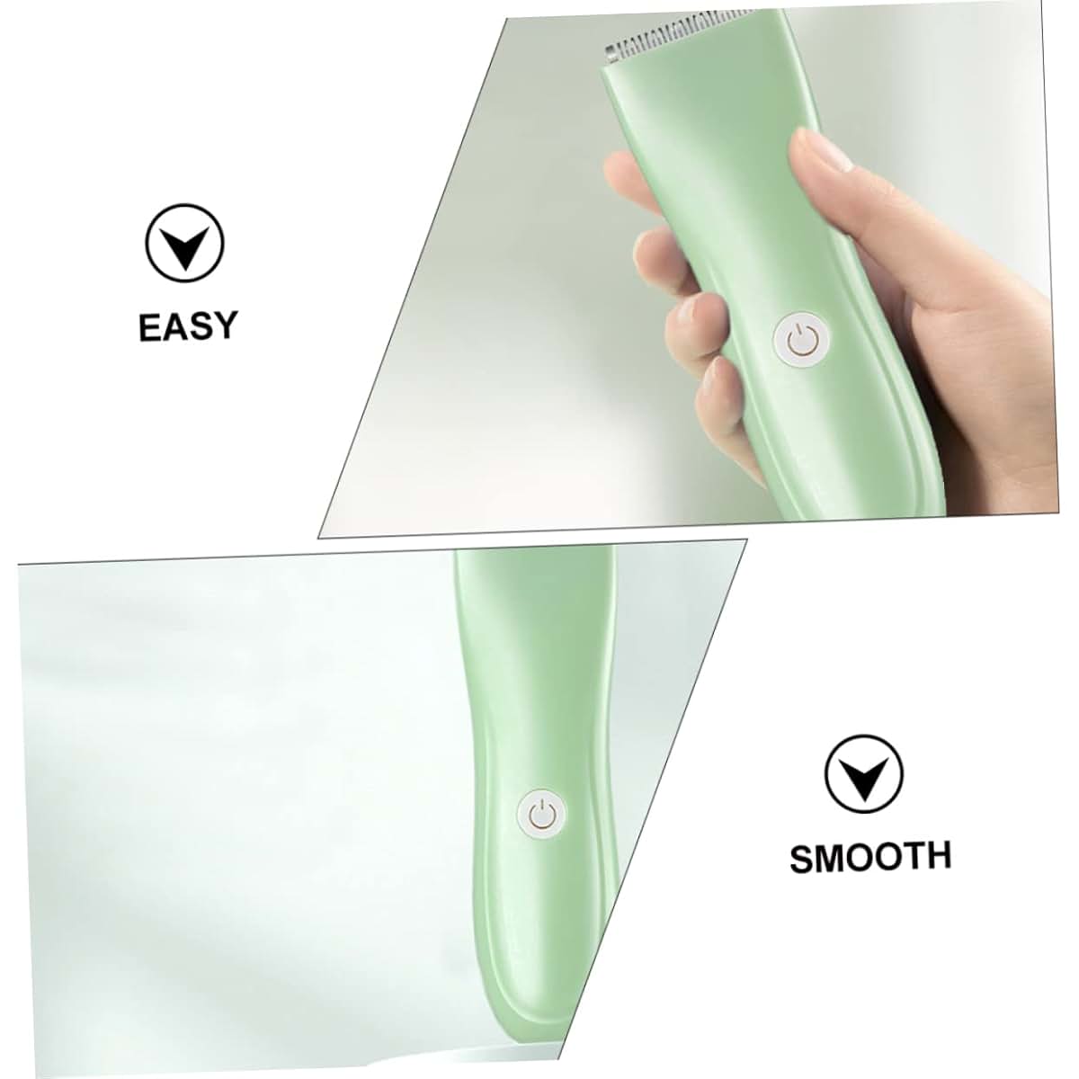 Healifty Baby Hair Clipper, Cordless Rechargeable Trimmer Kit, Light Green