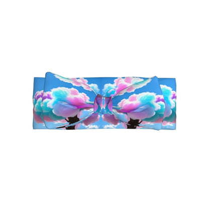 MJHKXLJ Cotton Candy Picture Baby Bow Headband Stretchy and Soft