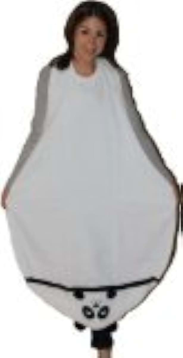 Frenchie Mini Couture Extra Large Hands Free Absorbent Hooded Towel, Panda