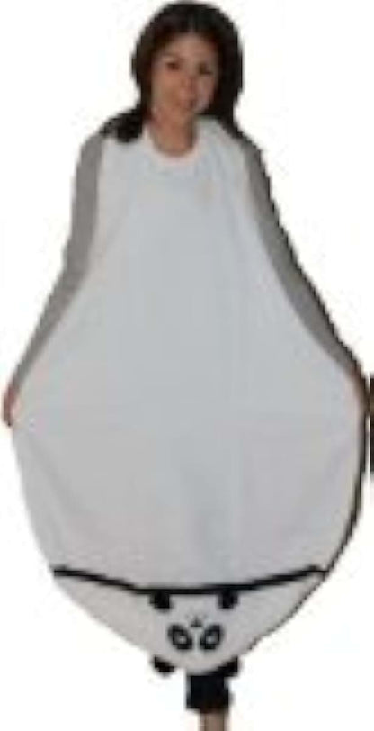Frenchie Mini Couture Extra Large Hands Free Absorbent Hooded Towel, Panda