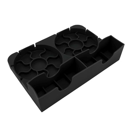 shenruifa Water Bottle Drying Rack Non Slip Base Silicone Bottle Dryer Stand for Home Office (Black)