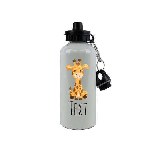 CustomGiftsNow Personalized Baby Giraffe Aluminum Kids Sport Water Bottle