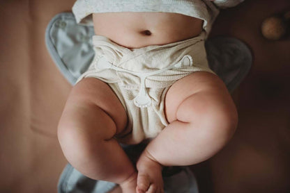 Buttons Diapers Unbleached Organic Cotton Birdseye Flat Diapers 6 Pack