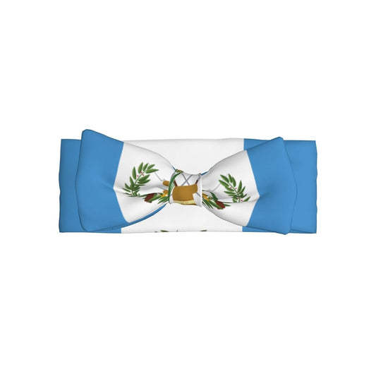 WZYCWB Flag of Guatemala Baby Bow Headband, 2.4 * 6.7 Inch Baby Headband, Suitable for Babies 0-6 Months Old, Very
