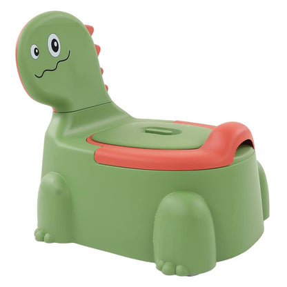 BabyOneStop Dinosaur Style Baby Potty Training Toilet with Non-Slip Base, Green