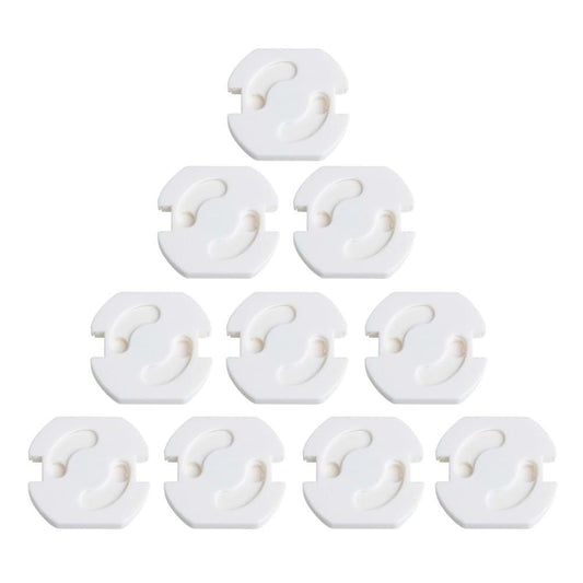 MinnowXY 10pcs Mains Plug Socket Cover White Baby Safety Proof Socket Lid Baby Socket Covers Child Safety Plug Guard