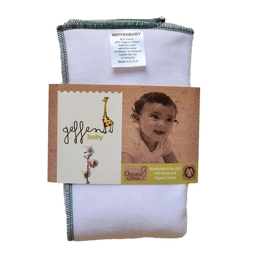 Geffen Baby Small Fleece Prefold Cloth Diapers 4-Layer Hemp Organic Cotton