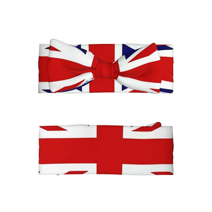 WBQLSL UK Flag Bow Headband For Newborns And Infants (photo 2)