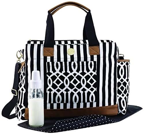Mud Pie Diaper Bag Set, Black