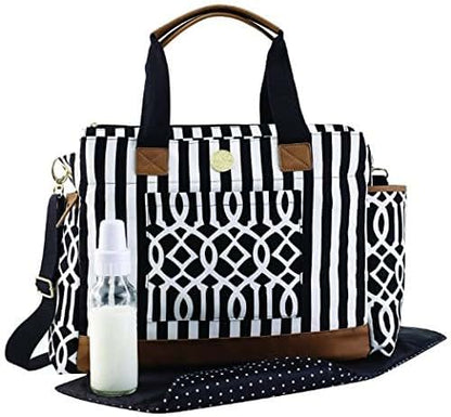 Mud Pie Diaper Bag Set, Black