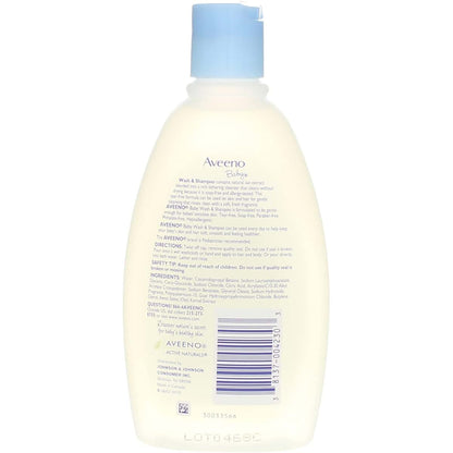 Aveeno Baby Daily Moisture Wash & Shampoo for Newborns and Babies