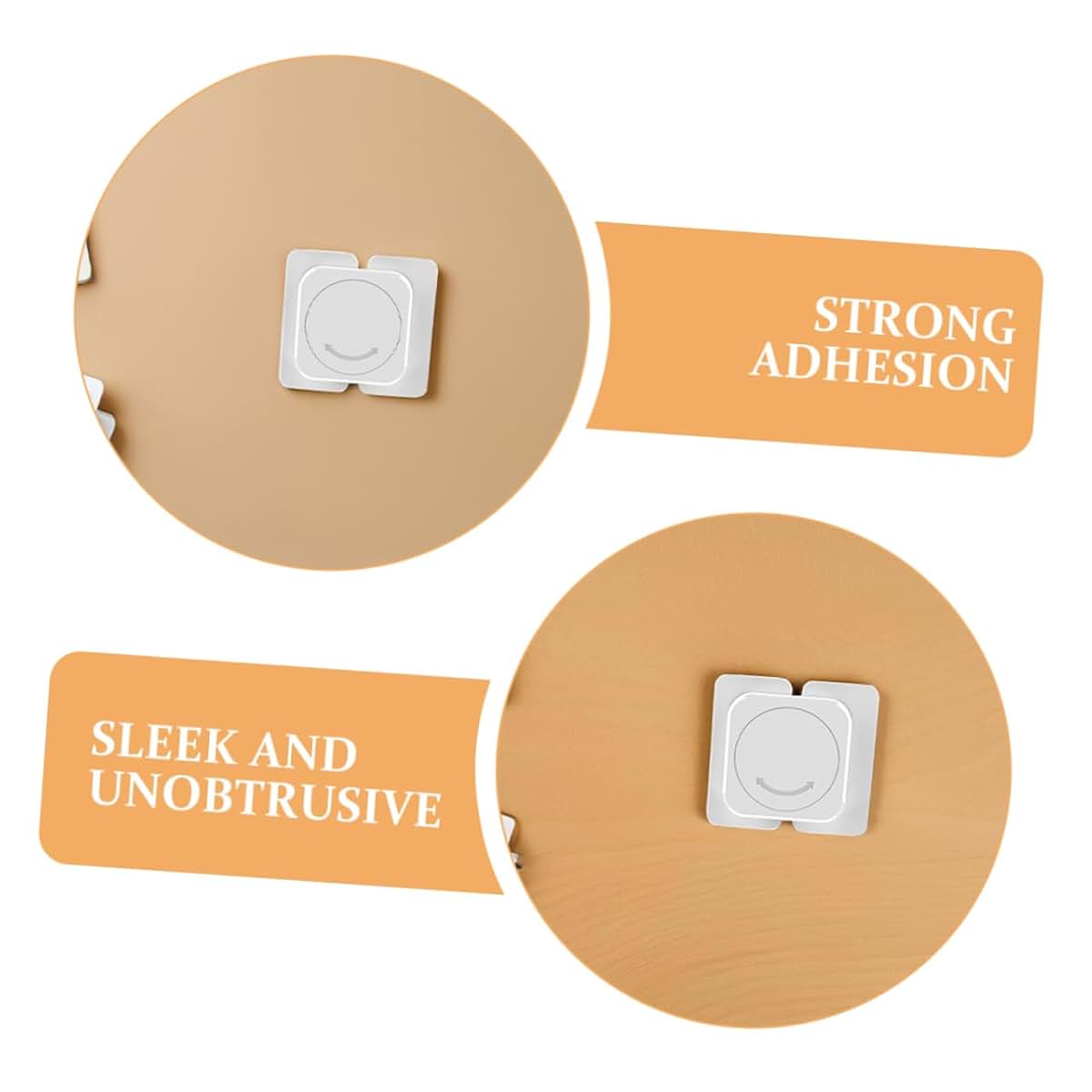 INOOMP 6pcs Child Safety Locks Adhesive Latches