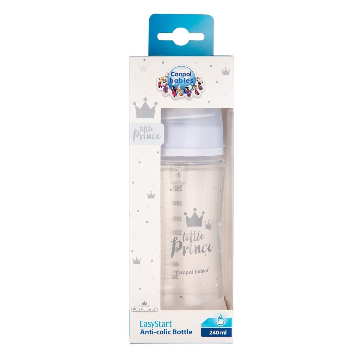 Canpol Babies EasyStart Royal Baby Wide Neck Bottle 240ml (photo 2)