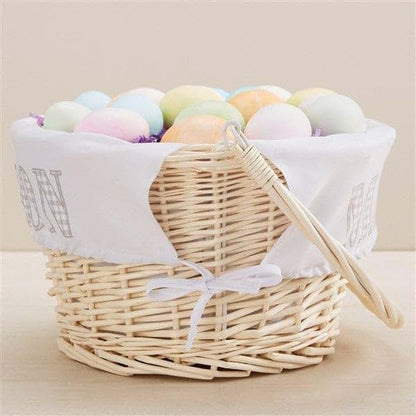 Personalization Universe Personalized Gingham Name Hand-Woven Easter Basket (photo 3)