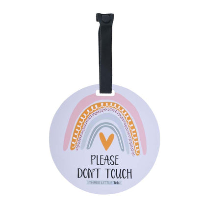 Three Little Tots Rainbow No Touching Baby Car Seat Sign (photo 4)