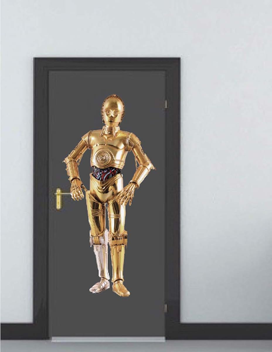 Wall Decals C3PO Vinyl Wall Mural For Nursery And Kids Room Decor