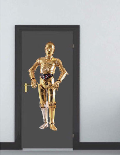 Wall Decals C3PO Vinyl Wall Mural For Nursery And Kids Room Decor