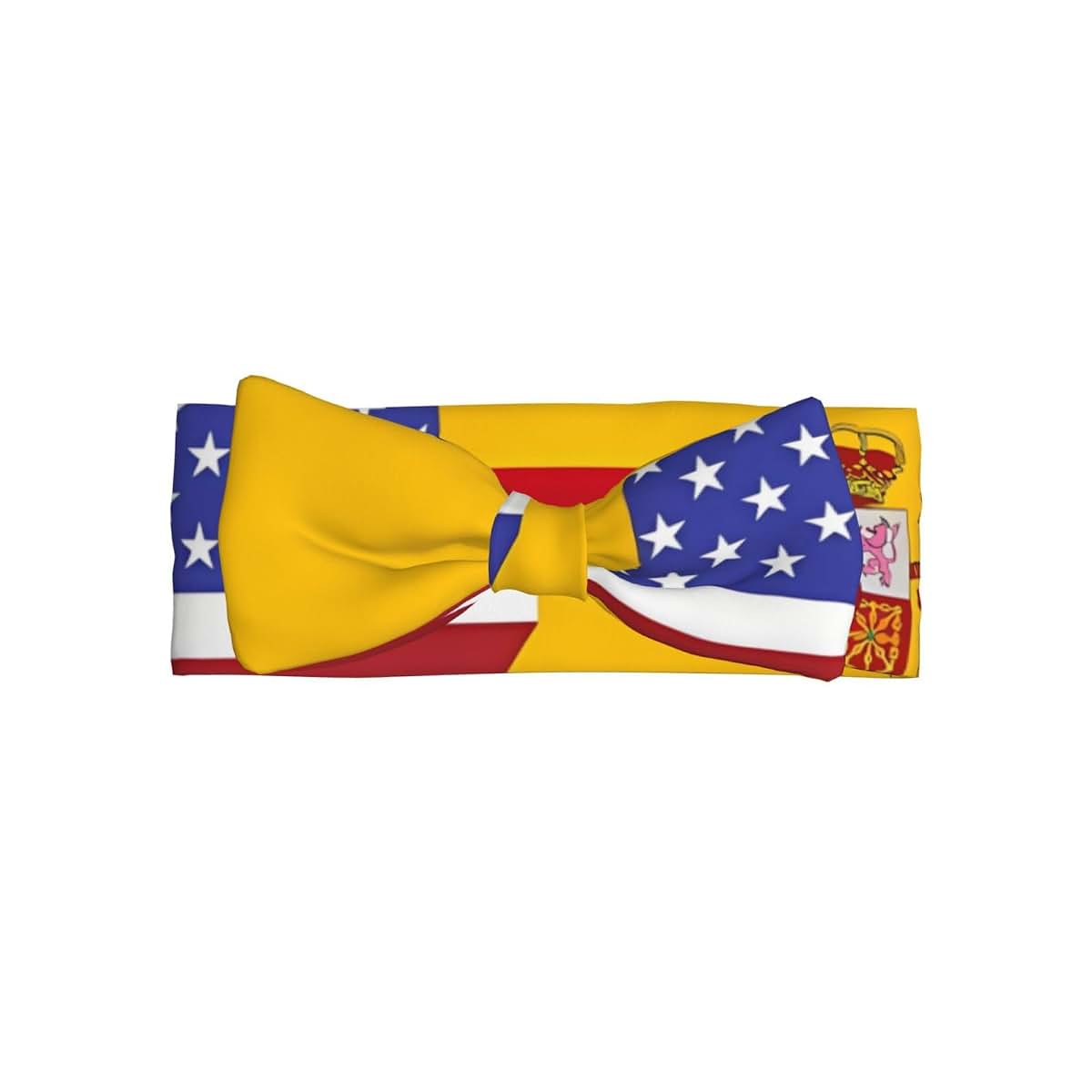Wzycwb American Spain Flag Bow Baby Headband For Infants