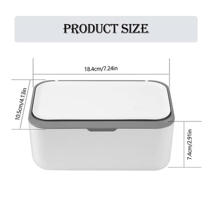 XxinXrong Wipes Dispenser, Rectangular Refillable Wipe Case (photo 2)
