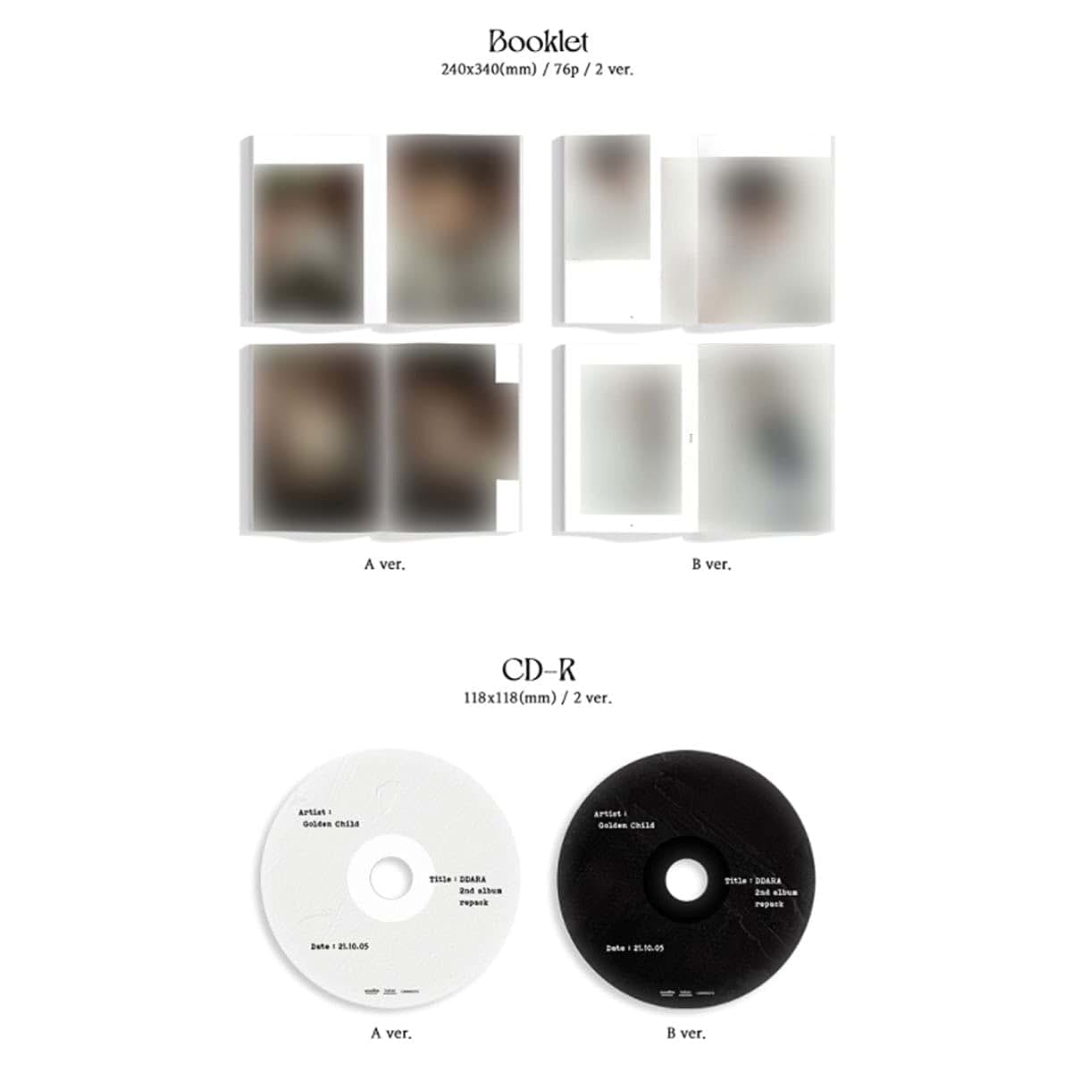 Golden Child Repackage - DDARA Album Set