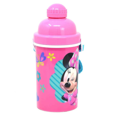 Zak Designs Disney Minnie Water Bottle with Carrying Strap